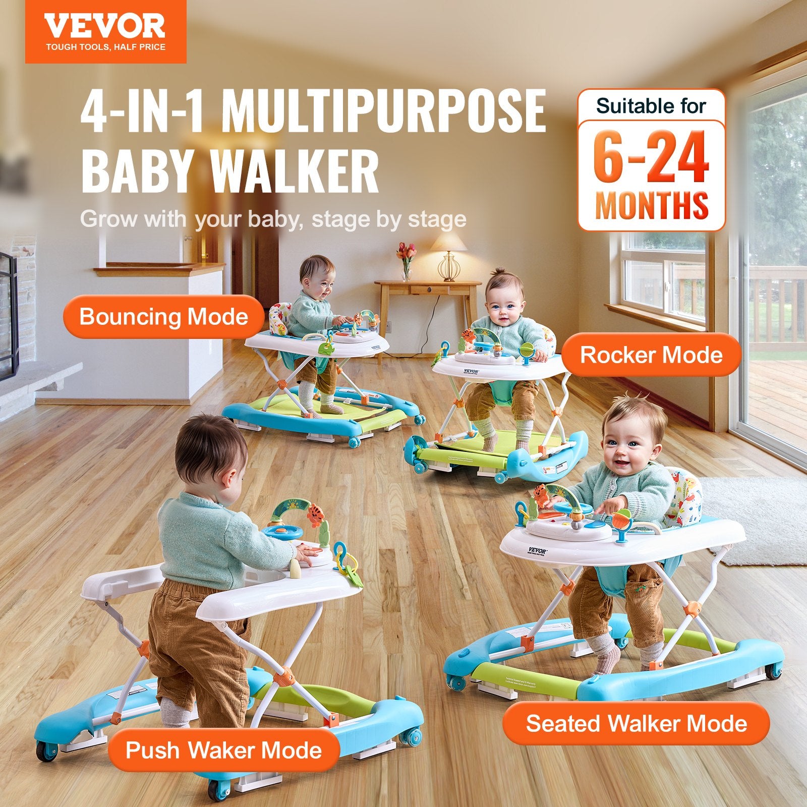 4-in-1 Baby Walker