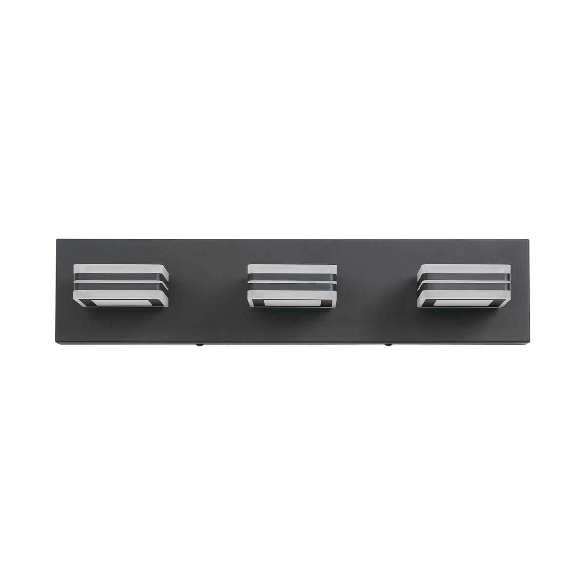 Modern 3-Light LED Vanity Light, Up and Down Design, Matte Black for Bathroom Mirror — detail view 2