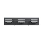 Matte Black Vanity Light Fixtures 3 Lights Up And Down LED Modern Bath