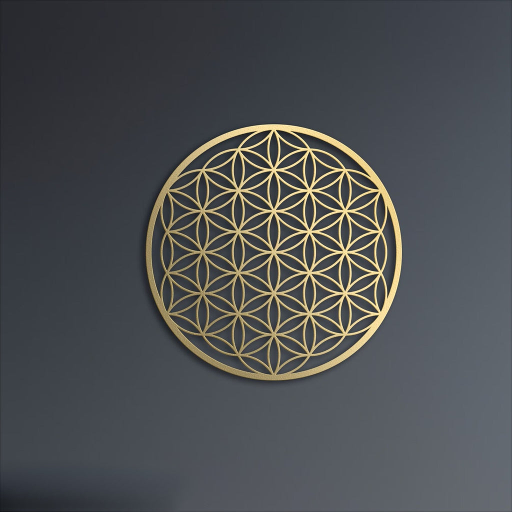 Zen Lotus Metal Wall Art Boho Chic Floral Hanging For Living Room Bedr