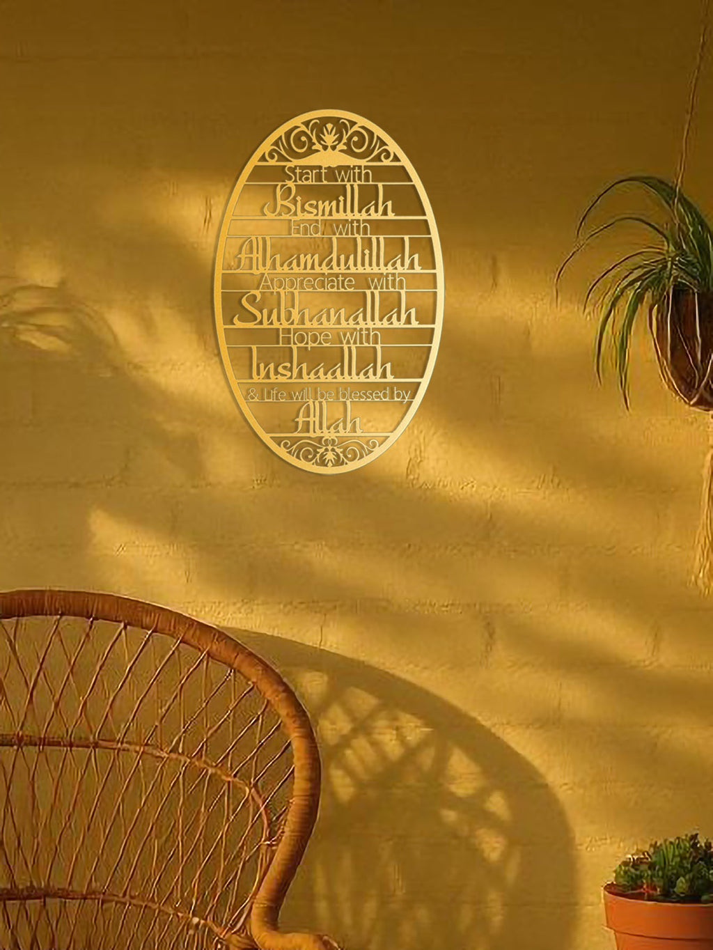 Metal Wall Art-Elegant Home Decor For Study Room