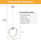 Modern Crystal Chandelier Bedside Lamp Cristal LED Hanging Bar Lightin