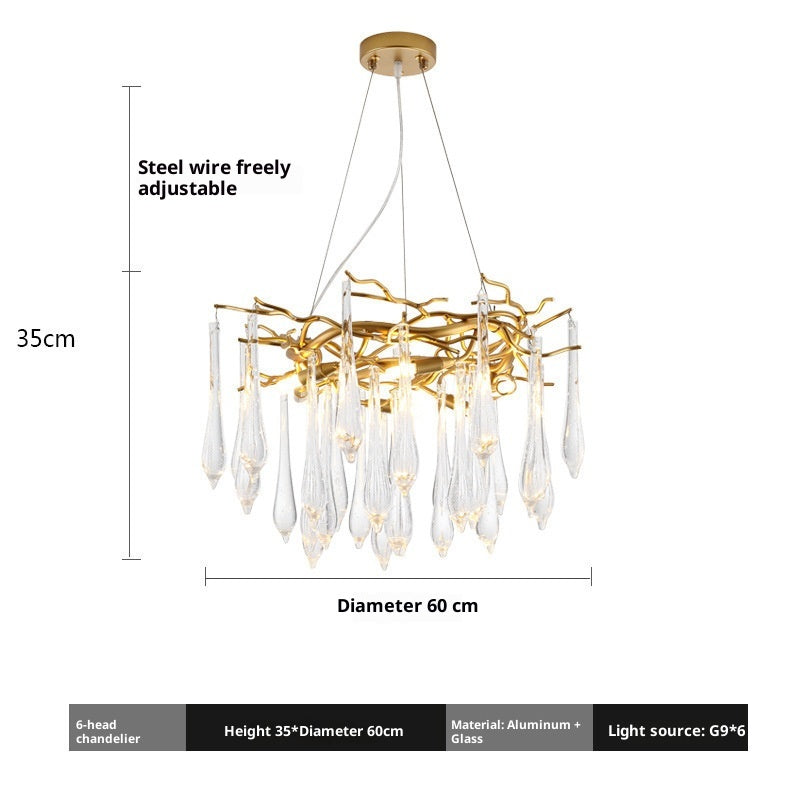 Modern Round Aluminum Chandelier, 23.6 or 31.5 In. Diameter