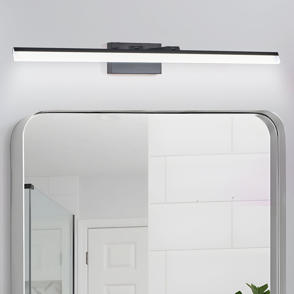 39 Inch Modern LED Bathroom Vanity Light -Sleek Black Metal Wall Light