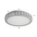 K9 Crystal LED Flush Mount Ceiling Light, 3 Color Temperatures