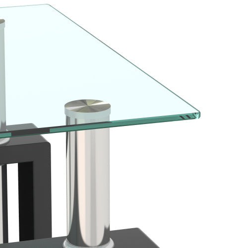 Modern Metal Coffee Table | 2-Layer Structure