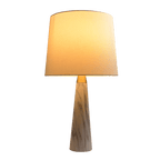 Enclave Hydro White Table Lamp With On Off Switch Faux Marble Base Fab