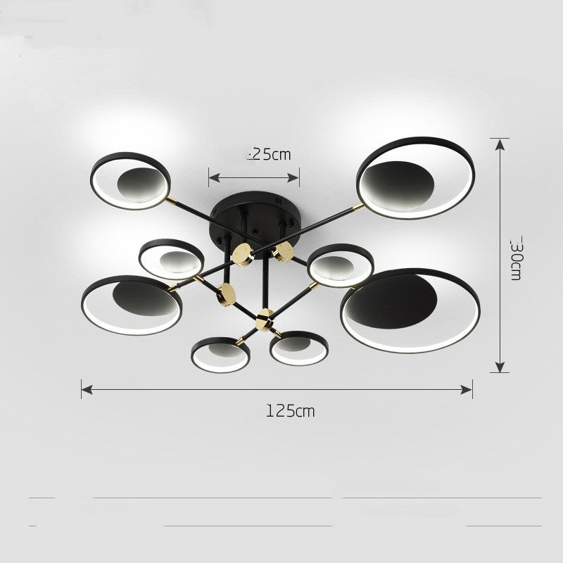 Modern Molecular Glass LED Ceiling Light, 4, 6 or 8 Lights