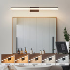 39 Inch Modern LED Bathroom Vanity Light -Sleek Black Metal Wall Light