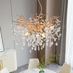 Gold Crystal Tree Branch Chandelier, Modern Luxury Pendant Light Fixture