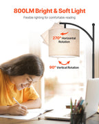 Dimmable LED Floor Lamp, Adjustable Color Temperature, Remote Control