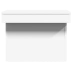 White Coffee Table with Hidden Storage, 39 in