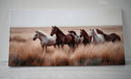 Cozy Country Rustic Horses Wall Art Decor Western Farm Equine Canvas P