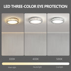K9 Crystal LED Flush Mount Ceiling Light, 3 Color Temperatures