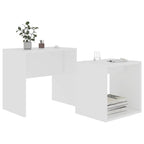 Nesting Coffee Table Set of 2, White Finish