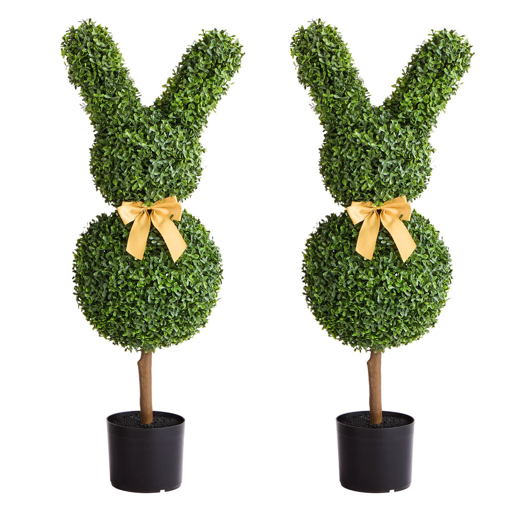 Artificial Topiary Bunny-Shape Boxwood Ball