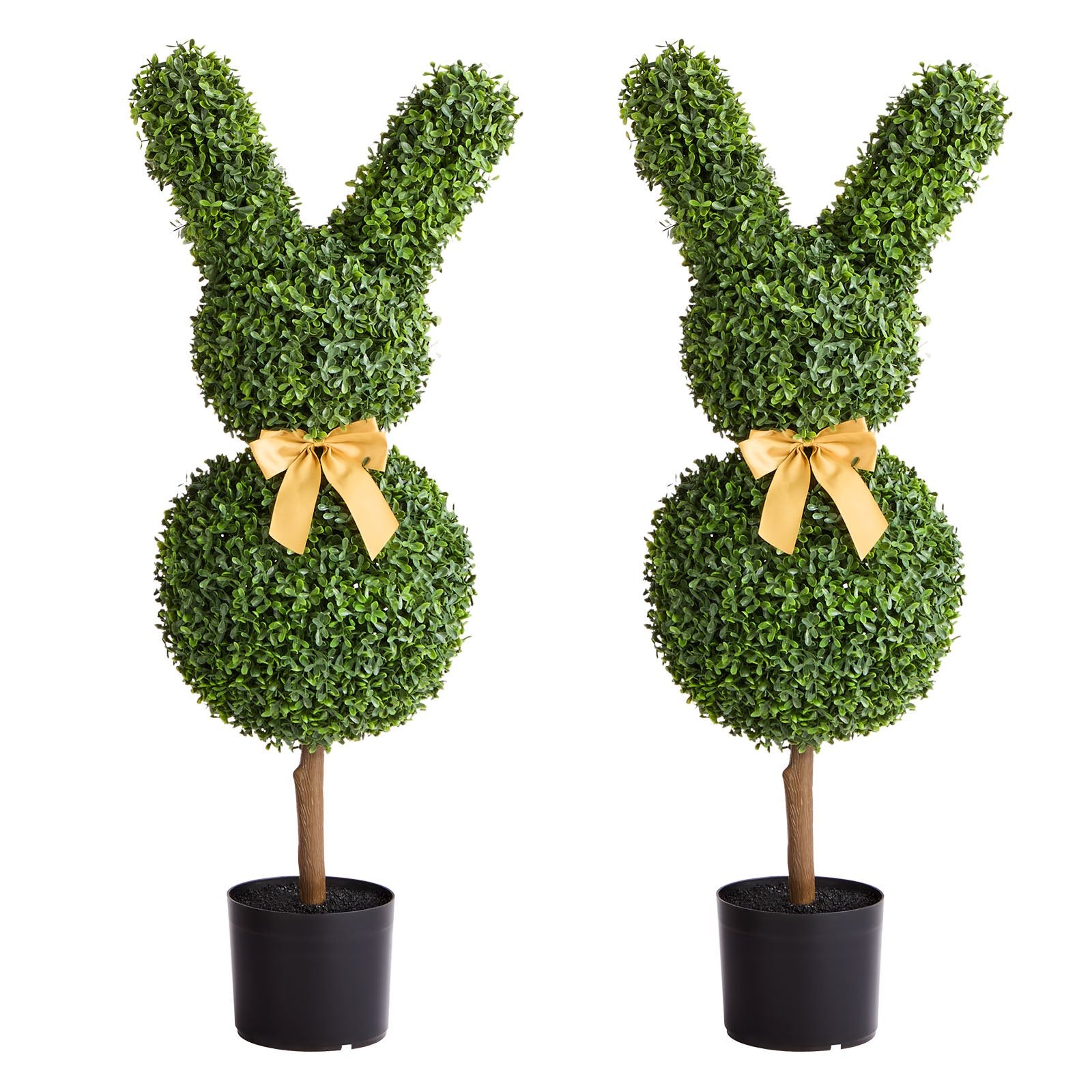 Artificial Topiary Bunny-Shape Boxwood Ball