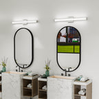 Bathroom Vanity Light Brushed Nickel Square LED 33inch 18W 6000K Cool