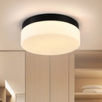 Low-Profile LED Flush Mount Ceiling Light, 3 Color Modes, Energy-Saving 24W