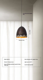 Retro Industrial Metal Pendant Light, 12 in or 16 in Diameter