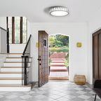 K9 Crystal LED Flush Mount Ceiling Light, 3 Color Temperatures