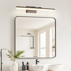 32 Inch Modern LED Bathroom Vanity Light - Sleek Black Metal Wall Ligh