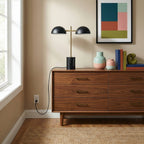 Black Table Lamp With On Off Switch