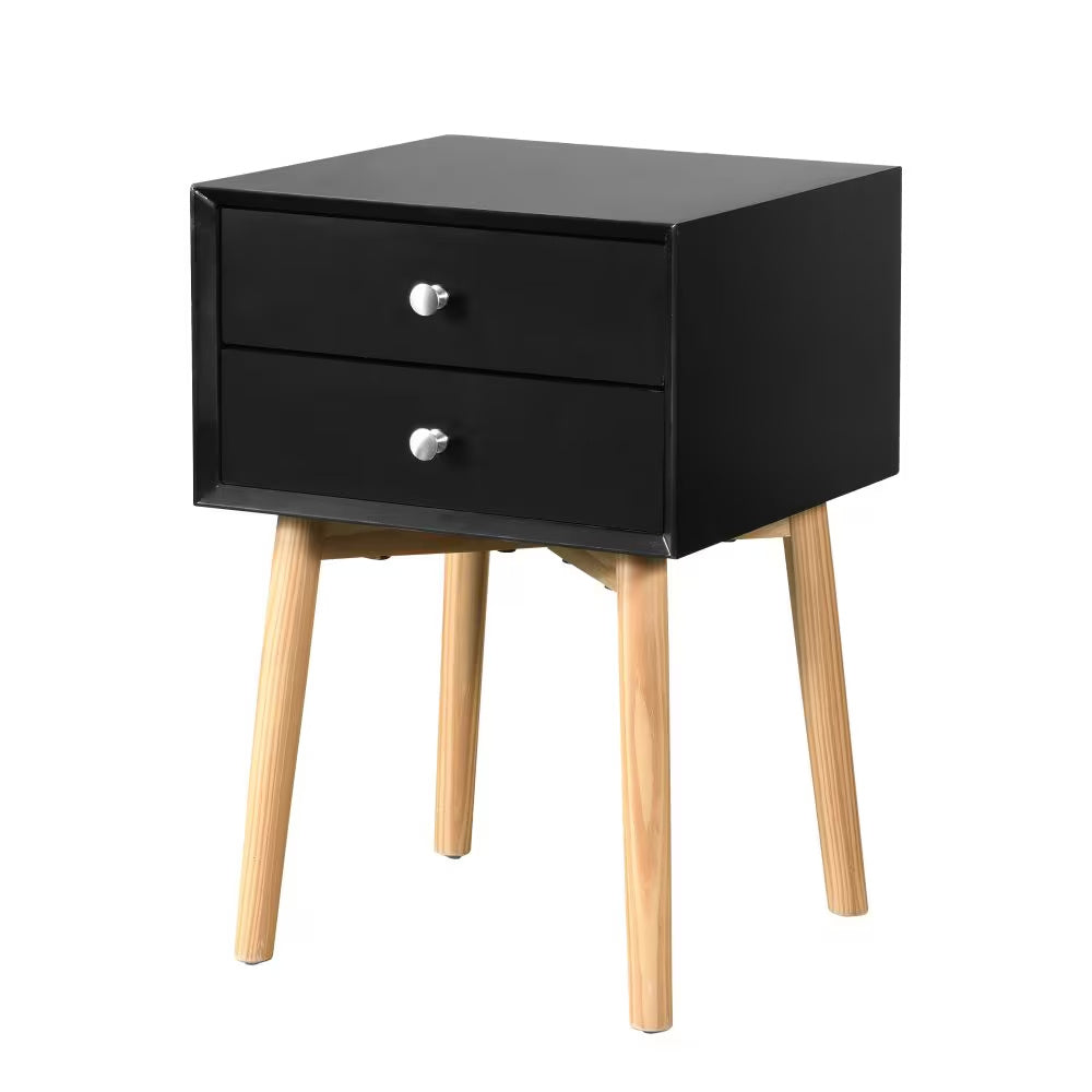 Mid-Century Side Table |  2 Drawers