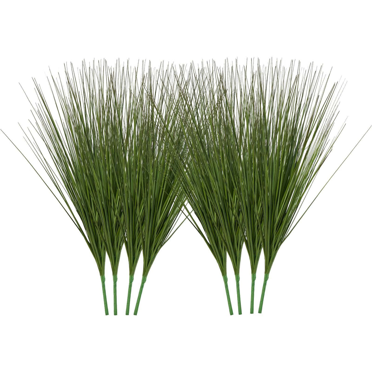Artificial Onion Grass Plant, 27 in. Faux Greenery Stems, Green, Set of 8, for Table — detail view 3