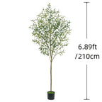 Artificial Olive Tree, Faux Potted Silk Floor Plant, Tall Indoor Tree