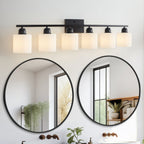 6-Light Black Vanity Lights