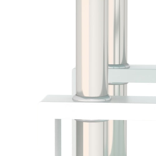 White Glass Coffee Table |  2-Layer Design