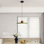 Flying Saucer LED Pendant Light, Retro Disc, Adjustable Drop
