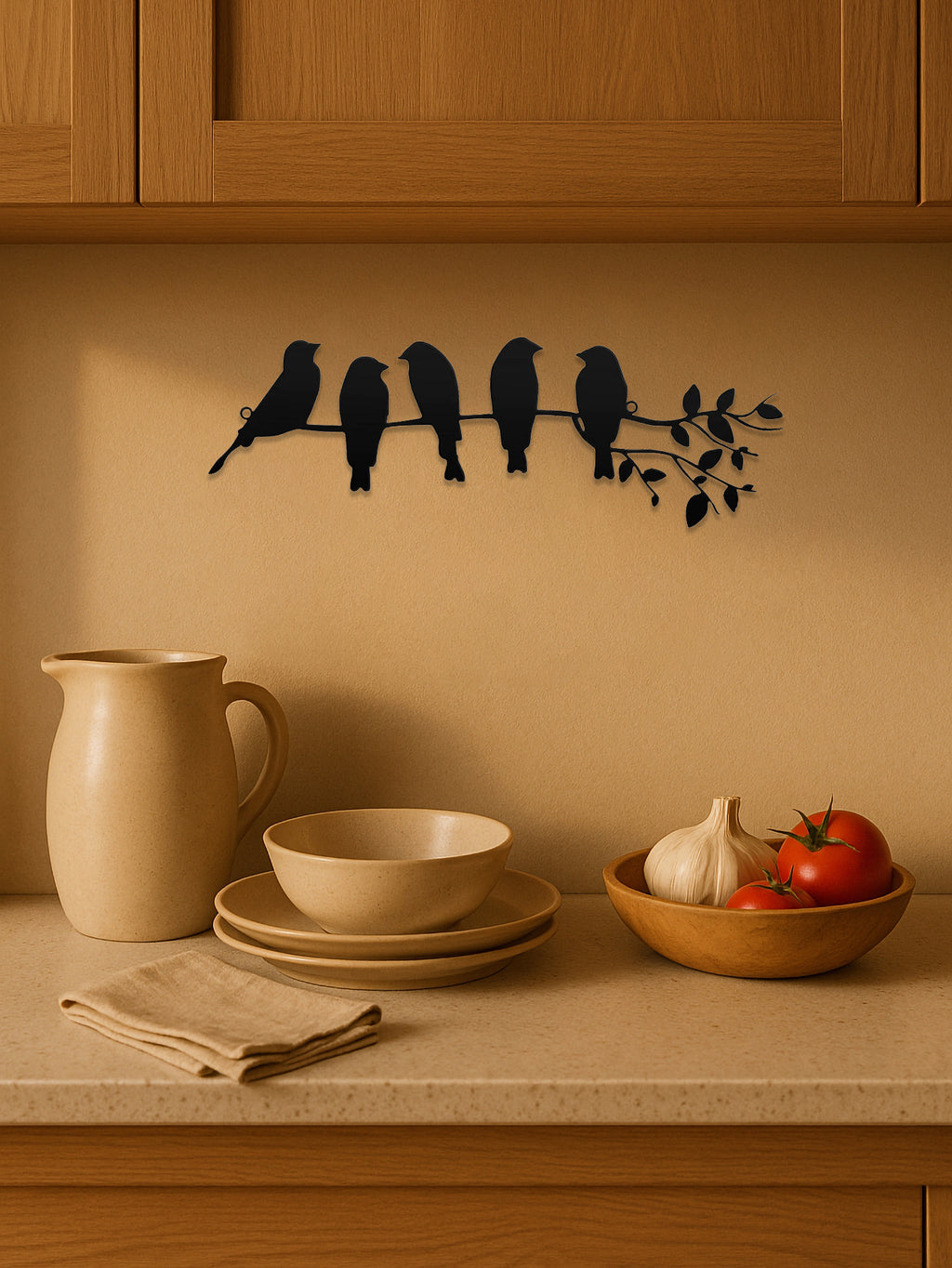 1PC Metal Bird Wall Art