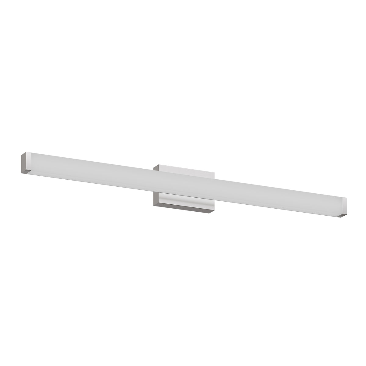 Square LED Bathroom Vanity Light, Brushed Nickel, 6000K Cool White, 41 in. 24W, for Mirror — detail view 2