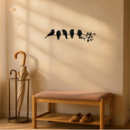 1PC Fashionable Metal Bird Wall Art - Bird On The Branch Wall Ornament