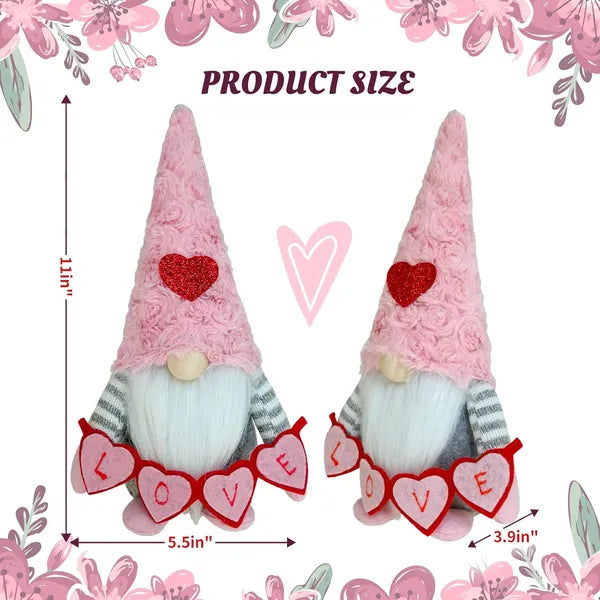 Valentine Gnomes Decorations For Home Valentines Day Tiered Tray Decor