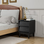 Vintage Bevel Nightstand Set of 2, Mid-Century Modern