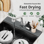Diatomaceous Earth Sink Tray Stone Home Sink Caddy Kitchen Instant Dry