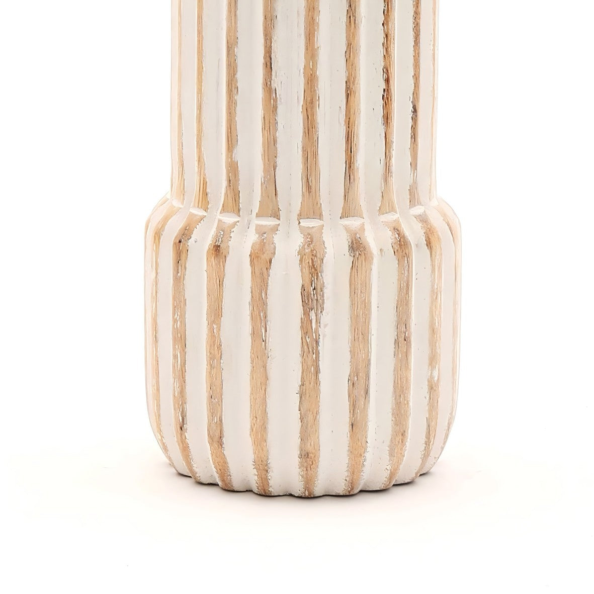 Decorative Wooden Centerpiece Candle Holder- 4x12 -Elegant Candle Stan