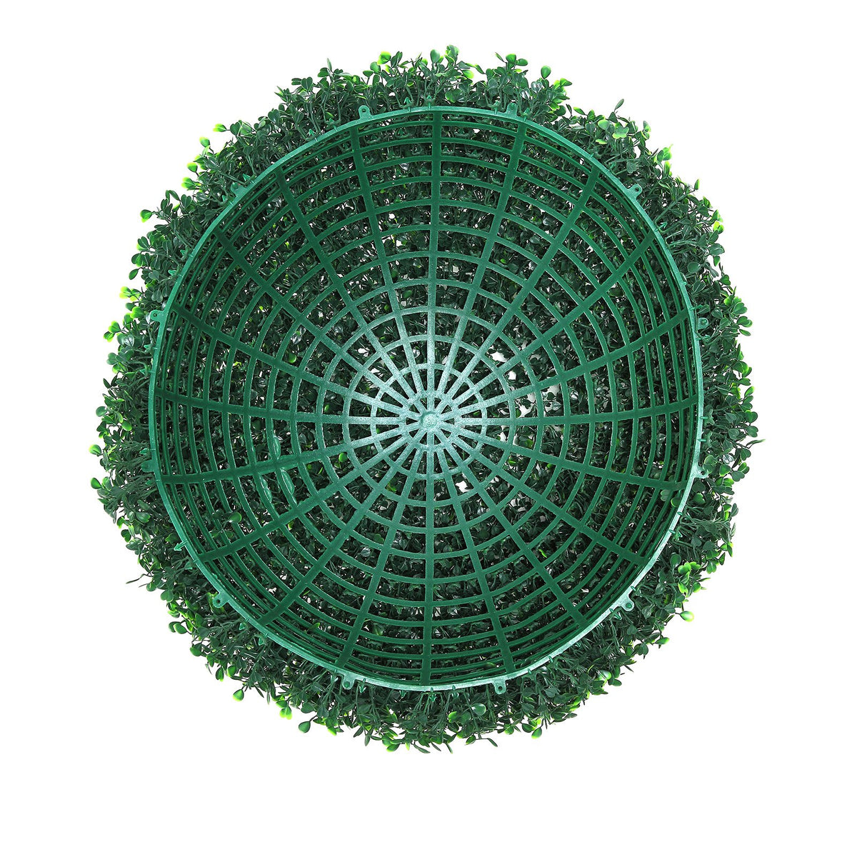 Artificial Boxwood Topiary Ball, 16 Inch, Green Faux Foliage, for Indoor Decor — detail view 3