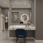3d Mirror Wall Decor Beveled Glass Wall Mirror Interior Home Decor Lar