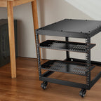 VEVOR 2PCS 1U Server Rack Shelf Depth Vented Rack Mount Shelf Tray