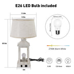 20.5 Set Of 2 Vintage Table Lamps For Living Room