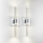 17in H Contemporary Crystal Wall Light