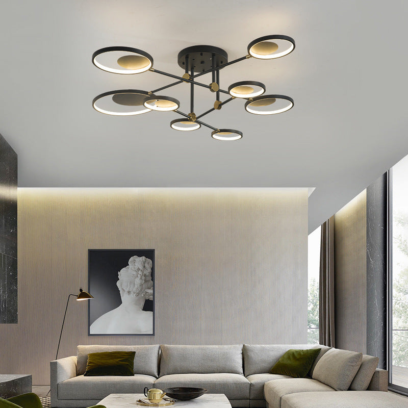 Modern Molecular Glass LED Ceiling Light, 4, 6 or 8 Lights