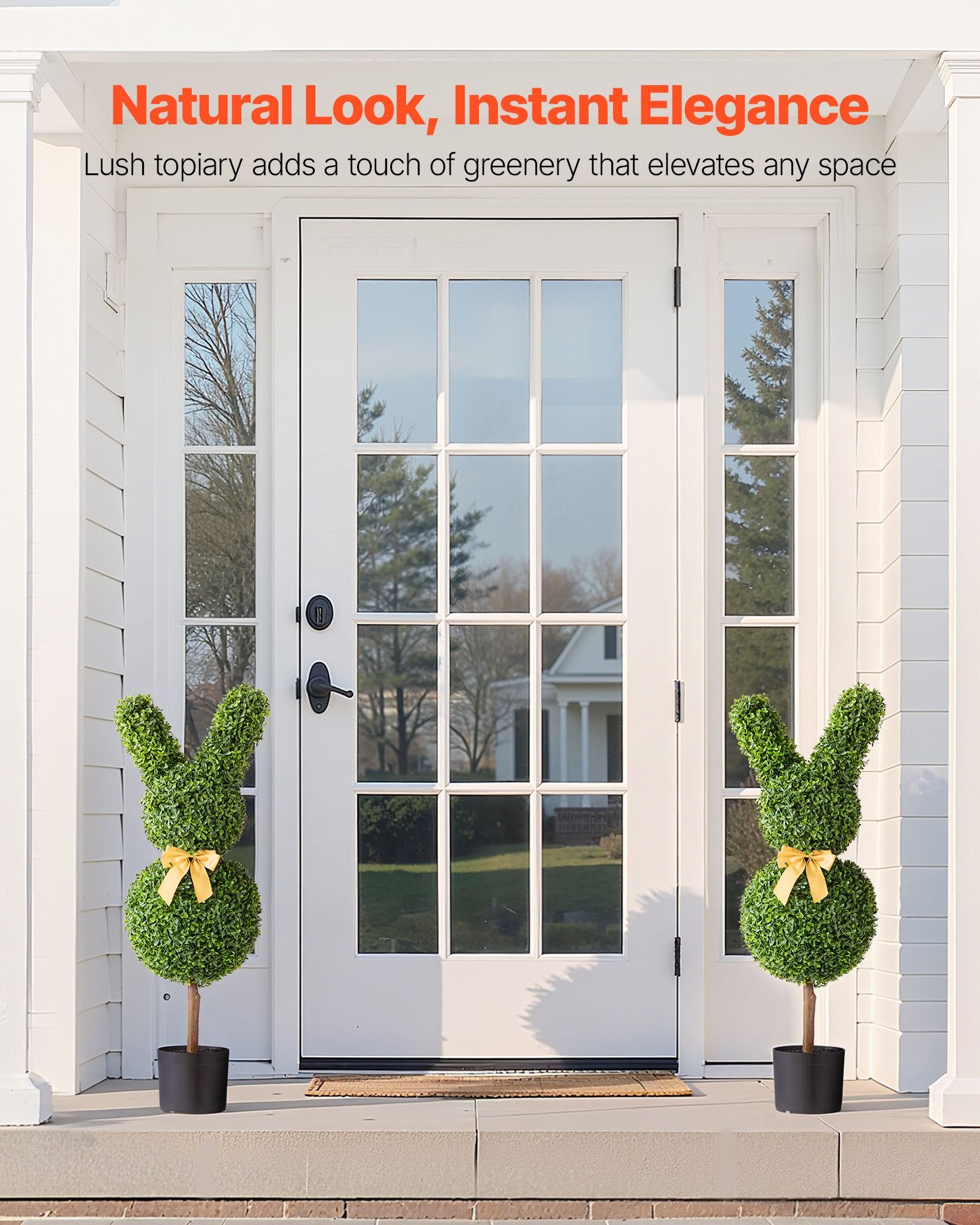 Artificial Topiary Bunny-Shape Boxwood Ball