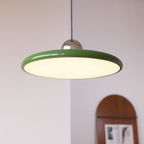 Flying Saucer LED Pendant Light, Retro Disc, Adjustable Drop