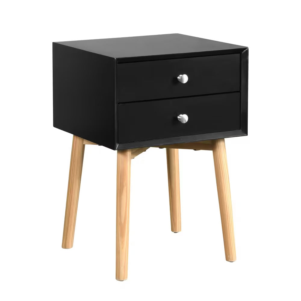 Mid-Century Side Table |  2 Drawers