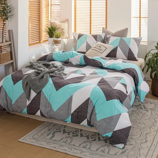 Boho Twin Duvet Cover Set, Duvet Cover and Pillowcase, Red, Set of 2 for Bedroom — detail view 3